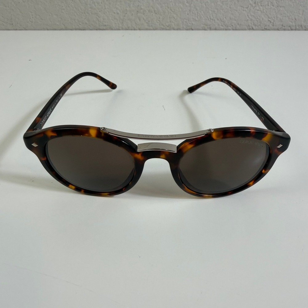 Giorgio Armani AR 8007 Frames of Life Tortoise Round Double Bridge Sunglasses